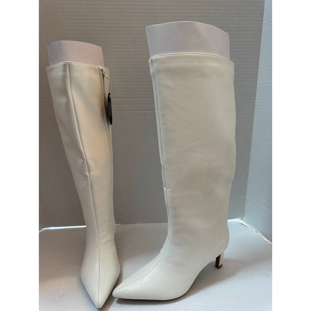 On 34th Rachelle Stovepipe Boots Bone Smooth6 M nib - Picture 5 of 10